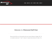 Tablet Screenshot of briarwoodgolf.net